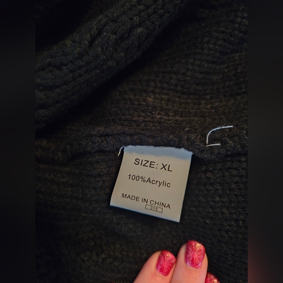 NWOT Black Cable Knit Bow Vest Short Sleeve Sweater - Picture 4 of 5